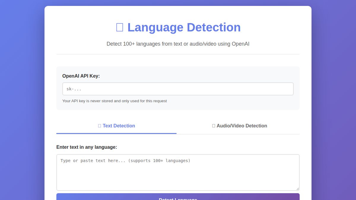 Language Detection