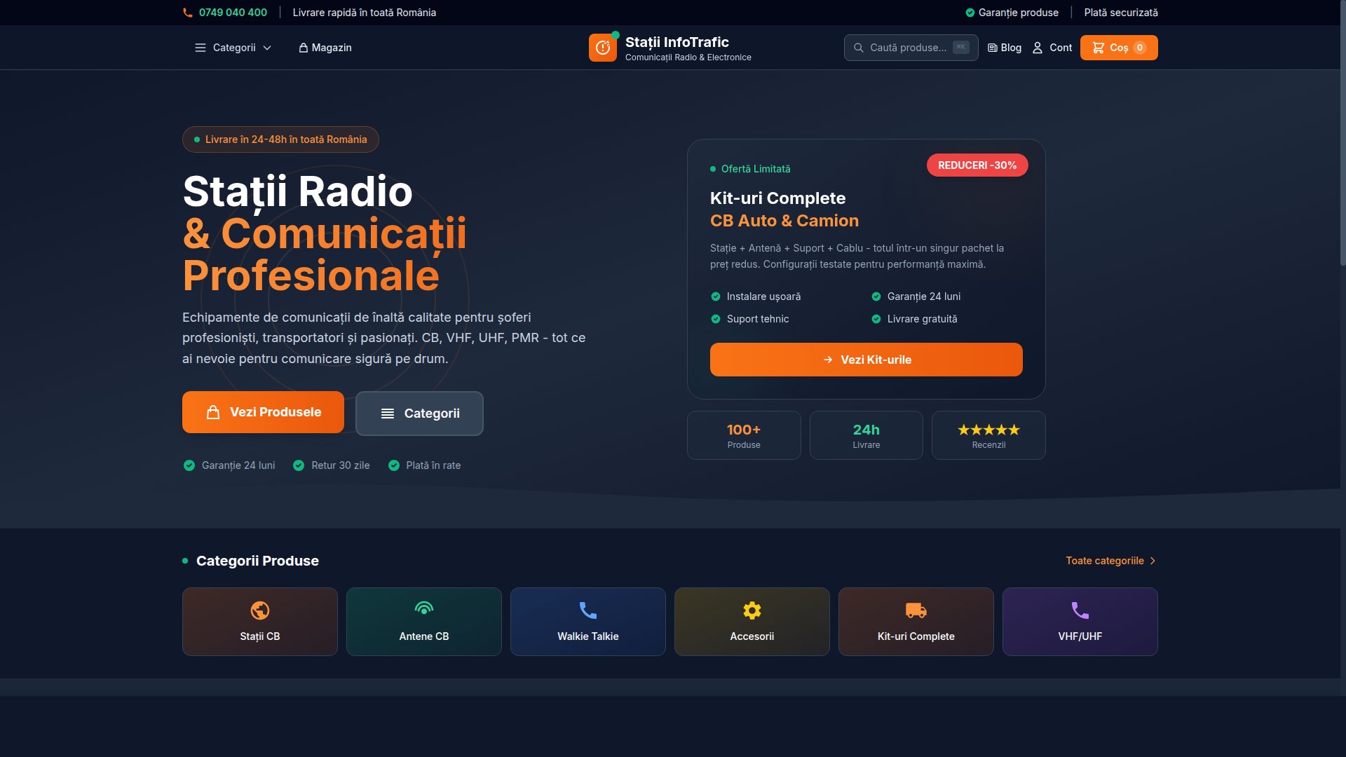 Statii Info Trafic — Platformă E-Commerce Enterprise